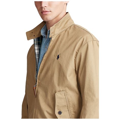 ralph lauren twill mockneck jacket